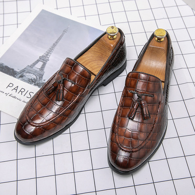 Men's tassel formal business casual shoes slip-on loafers