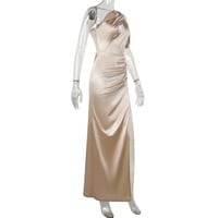 Temperament sexy slim hollow irregular slit long dress - Thumbnail 5