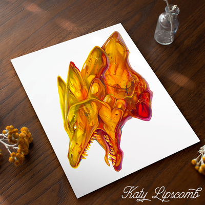 Amber Dragon - Print