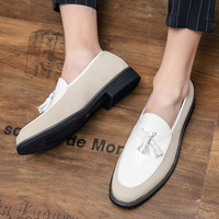 Men's business all seasons fashionable casual tassel slip-on shoes - Thumbnail 3