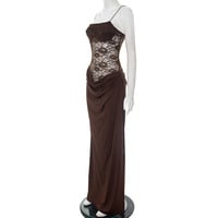 Sexy hot girl style suspender lace dress - Thumbnail 4
