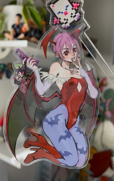 Lilith Aensland transparent sticker