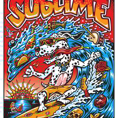 Foil sublime new haven, ct 2025 screenprinted poster! - Thumbnail 1