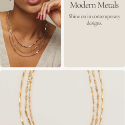 Minimalist essentials necklace set - goldtone - final sale