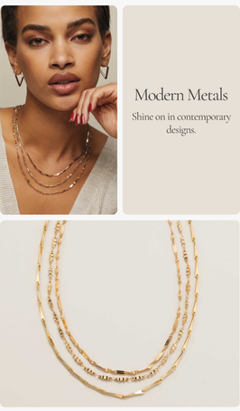 Minimalist Essentials Necklace Set - Goldtone - FINAL SALE