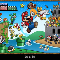 Tribute Art - Super Mario Bros. 40th Anniversary Print - Thumbnail 3