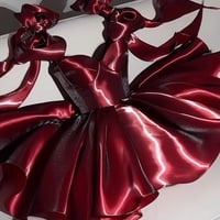 Burgundy Wedding Receiption Dress Homecoming Dress HOCO Dress Homecoming Dress Short Prom Dress Short Formal Party Dress - Thumbnail 1