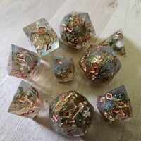 Lichen Hard-Edged Dice Set - Thumbnail 1