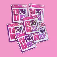 AO3 Archive Warnings Sticker | Clear Glossy or Holographic Star | 3" Vinyl - Thumbnail 2