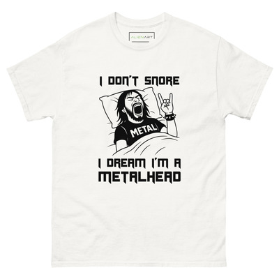 Metalhead snoring tee