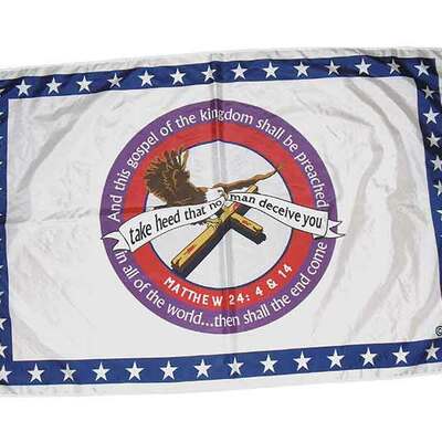 Flag with grommets