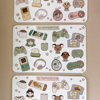 Cozy Gaming - Green Sticker Sheet - Thumbnail 2