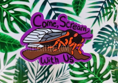 Scream with Us - Vinyl Sticker