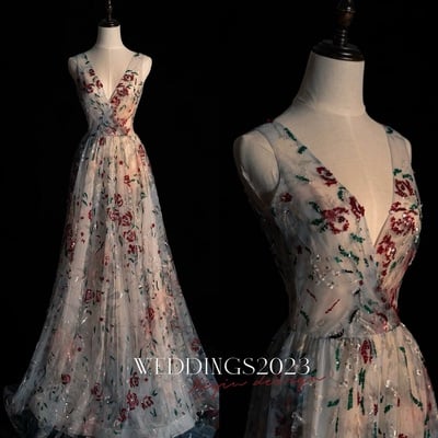 Elegant lace prom dress for girl,v-neck woman evening formal prom dress,sleeveless prom dress