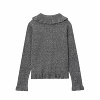 Street Fashion Layered Decorative Knitted Jacket - Thumbnail 2
