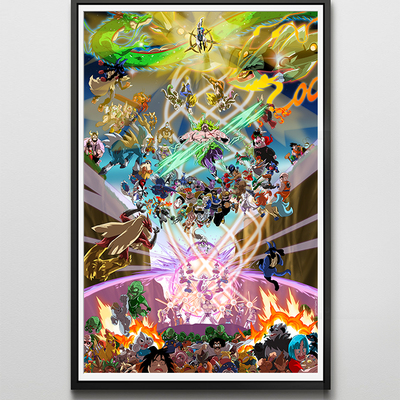 Dbz x pokemon print