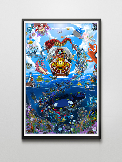 Pokemon x One Piece Print