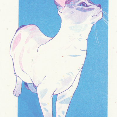 Willow risograph print - Thumbnail 1
