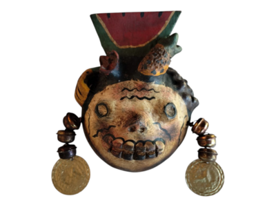 Coconut mask. Collectibles. Home decoration. Wall decoration. Interior decoration. Mexican mask. Mexican craft. Mexican Folk Art.