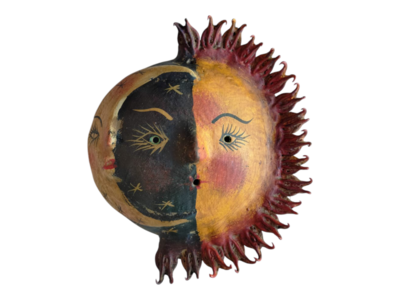 Coconut mask. Collectibles. Home decoration. Wall decoration. Interior decoration. Mexican mask. Mexican craft. Mexican Folk Art.