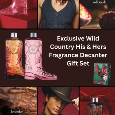 Exclusive wild country his & hers fragrance decanter gift set
