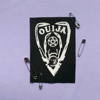 Ouija spider pentagram planchette goth punk patch