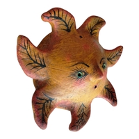 Coconut mask. Collectibles. Home decoration. Wall decoration. Interior decoration. Mexican mask. Mexican craft. Mexican Folk Art. - Thumbnail 1