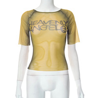 Sweet and spicy niche design sexy slim cropped top - Thumbnail 5