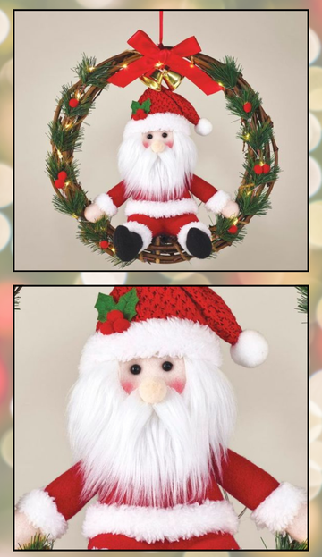 Santa's Wreath Door Greeter