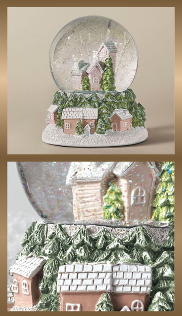 Blush Winter Wonderland Globe