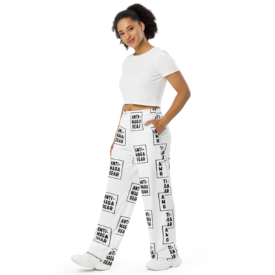 Anti maga pajama pants all-over print unisex wide-leg pants