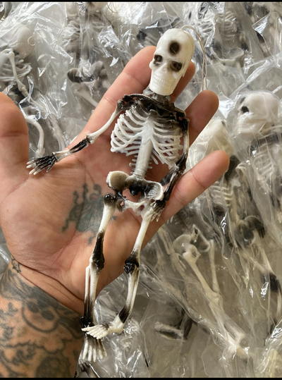  Vintage Rubber Skeleton 8” 