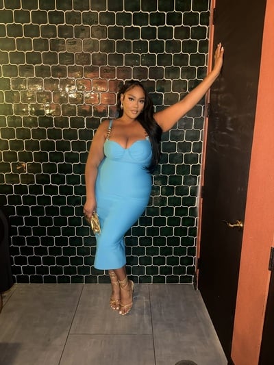Chain Bandage Midi Dress