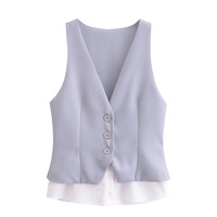 Street Fashion Striped Vest Top - Thumbnail 2