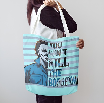 Michael Myers "You Can't Kill The Boogeyman" Tote Bag | Halloween Classic - Free Ship JTPRT