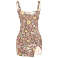 Fashionable and sexy slim-fit square-neck sequined hip-wrapped slit dress - Thumbnail 2