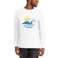 BLUE WAVE ENERGY Mens Long Sleeve Shirt - Thumbnail 4
