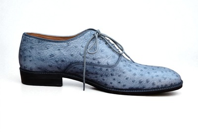 Crafted Leather Classic Ostrich Leather Dress Shoes
