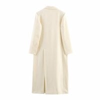 Temperamental and fashionable solid color long coat - Thumbnail 2