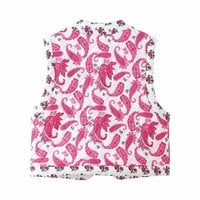 Street Fashion Quilted Cotton Paneled Vest Jacket - Thumbnail 1
