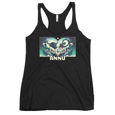 ANNU - TAURUS IN SCORPIO Women's Racerback Tank