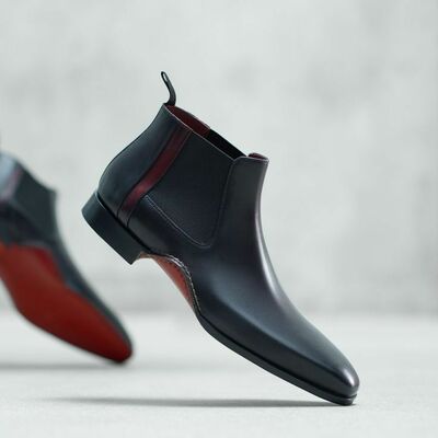 Genuine leather  boots, mens boots - Thumbnail 1