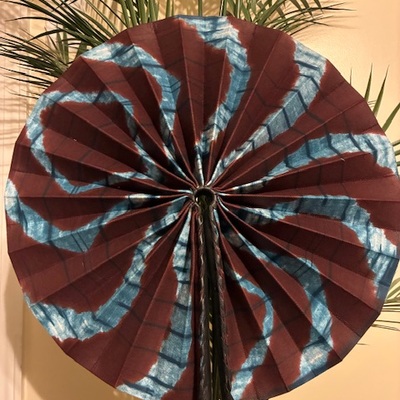 Ankara printed fan xl - Thumbnail 1
