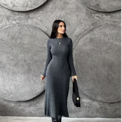 Knit fall dress