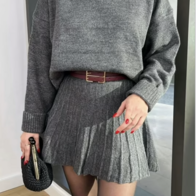 🧶 turtleneck knitwear set – cozy luxury for effortless style