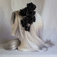 Black Rose Headband - Thumbnail 1