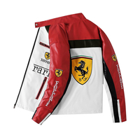 FERRARI LEATHER BIKER JACKET V.1 - Thumbnail 2
