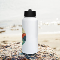 Faith Moves Mountains Stainless Steel Water bottle w/ straw lid - Thumbnail 2