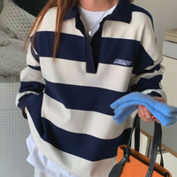 STRIPED POLO SWEATER  - Thumbnail 2
