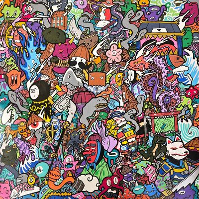  painting by swaggerassic "the entropy square”